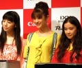 山田優&蒼井優&夏帆"キヤノン3姉妹"が食べ尽くす? - 「PIXUS」新製品発表会