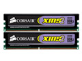 Corsair、2GB×2枚/1GB×2枚のデスクトップ用DDR2-1,066MHzメモリセット