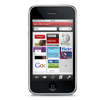 Opera、MWCでiPhone用「Opera Mini」をプレビュー