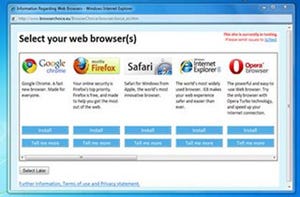 Microsoft、欧州向けWindowsで「ブラウザ選択画面」表示開始