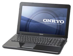 オンキヨー、地デジ/FM・AMラジオチューナー同時搭載可能な15.6型ノート