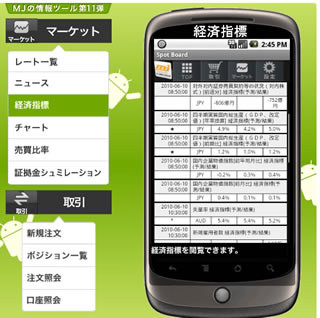 Android端末からFXの取引可、『Android版Spot Board』提供開始 - MJ