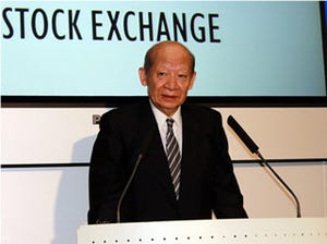 西室泰三氏が東証会長退任で会見、「東証の上場も一応のめどがたった」