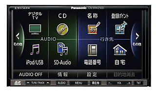 パナソニック、SDカード2枚で詳細地図と高音質CD録音を可能にしたカーナビ