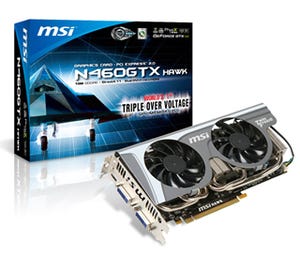 MSI、独自仕様満載のOC版GeForce GTX 460カード「N460GTX Hawk」