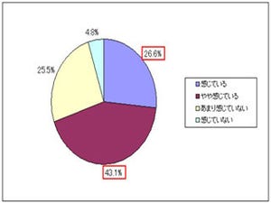 約7割が「心の疲弊感を感じる」 - 働きがいに関する意識調査