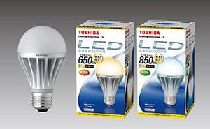 東芝、明るさのアップやコンパクト化などを実現したLED電球3品種を発売