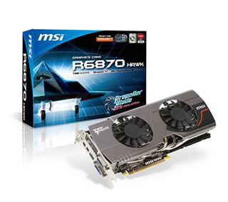 MSI、「R6870 HAWK」など高性能VGAを一挙4製品リリース