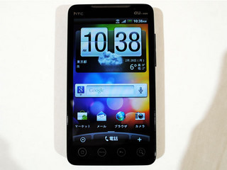 KDDI、WiMAX対応スマートフォン「htc EVO WiMAX ISW11HT」発表