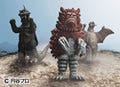 プレミアムバンダイ、『ウルトラQ』のソフビ人形3体セットを発売中