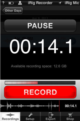 iPhone/iPod touch用レコーディングアプリ「iRig Recorder Free」登場