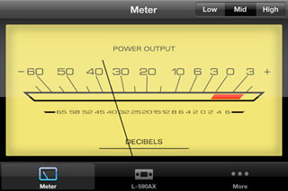 ラックスマン製オーディオ機器のメーターを再現した無料iPhoneアプリ登場