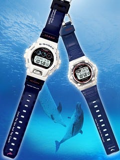 カシオ、G-SHOCKとBaby-Gのイルカ・クジラエコリサーチネットワークモデル