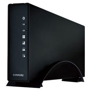 センチュリー、Gigabit EthernetとUSB 3.0に対応した外付け型HDDケース