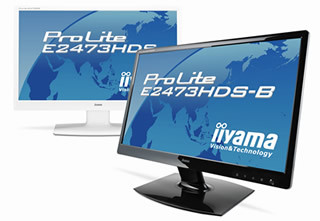 iiyama、ホワイトLED搭載の23.6型「ProLite E2473HDS」と21.5型「同E2273HDS」