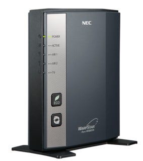 NEC、IEEE802.11a/nとIEEE802.11b/g/nを同時に使える無線LANルータ