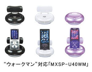 ウォークマンやiPod/iPhoneの本体電源だけで音楽が聴けるスピーカー