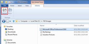 Windows 8に仮想ドライブ機能、エクスプローラーで簡単にISOマウント