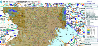 「放射線量等分布マップ拡大サイト」一般公開、地域の放射線の影響が詳細に