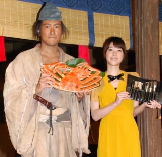 大河ドラマ主演、上野樹里から松ケンへバトンタッチ「最後まで頑張って!」