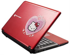 マウス、11.6型モバイルBTO「LuvBook S」に"ハローキティ"デザインのコラボモデル