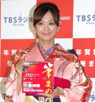 優香、艶やかな晴れ着姿で「来年は形に残る仕事をしたい」と抱負