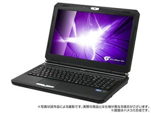 ドスパラ、GTX 580M搭載やSSD+HDD構成の15.6型「Prime Note Galleria QF580」