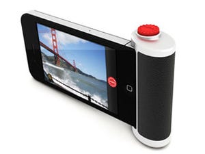 DMR、英Beep Industries社提供のiPhone 4S/4用カメラグリップ「POPA」