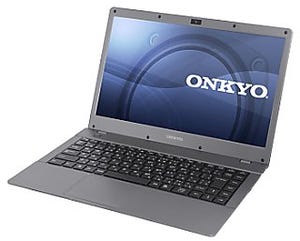 オンキヨー、Core i7や128GBのSSDを搭載した14型ワイド液晶のUltrabook