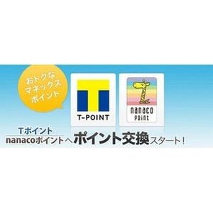 マネックスポイント、Tポイント・nanaco ポイントへ交換サービス開始