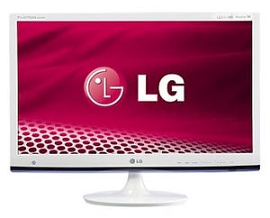 LG、地デジチューナーを搭載した23型ワイド液晶ディスプレイの白モデル