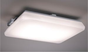 日立、基準値ギリギリまで明るくした角形LEDシーリングライト