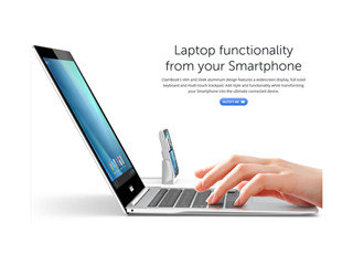 スマホを接続するとノートPCが出来上がり!?　ClamCaseが「clambook」を発表