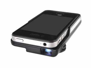 センチュリー、iPhone 4S/4用の小型プロジェクター「plus one projector」