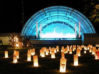 あかりと花、草、木の演出。栃木県鬼怒川・川治温泉郷で「月あかり花回廊」