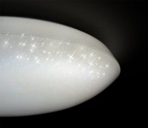 東芝、拡散光と透過光を組み合わせた「キラキラ」タイプのLEDシーリング