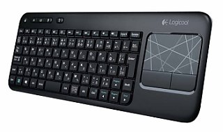 ロジクール、タッチパッド搭載のワイヤレスキーボードがWindows 8対応に