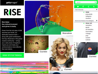 ゲッティ、最新トレンドが一目でわかるビジュアルサイト「RISE」公開