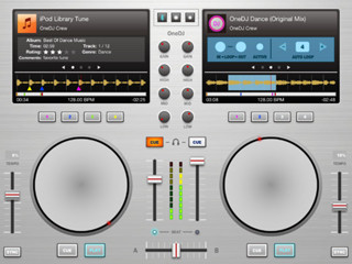 iPadのライブラリを用いてDJプレイが楽しめるDJアプリ「OneDJ - 1st」