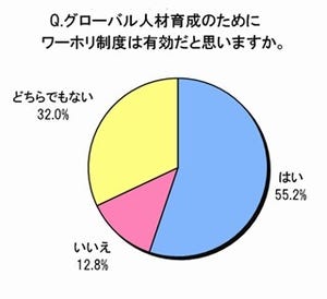 10代～20代の約半数「グローバル人材になるためにもっとも有効なのは●●」