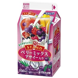 エルビーが、アサイーやカシス、ラズベリー入り果実ミックス飲料を発売