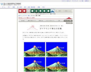 富士山の頂上に太陽が重なる「ダイヤモンド富士」が見られる地点を紹介