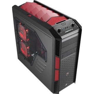 アスク、Aerocool製の赤と黒が目を引くゲーマー向けフルタワーPCケース