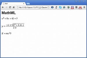 MathMLをサポートしたGoogle Chrome最新安定版が公開