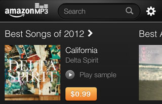 米Amazon、HTML5アプリでiPhone用のAmazon MP3ストア開設