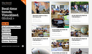 ゲッティ、注目トピックスをビジュアル化して自動公開する「The Feed」発表
