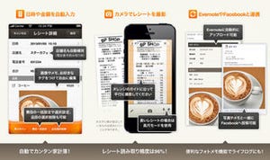 レシートの写真を撮るだけでデータ化してくれる家計簿アプリ「ReceReco」