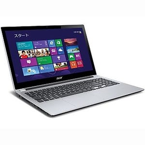 日本エイサー、10点タッチ対応の15.6型スタンダードノートPCを3モデル