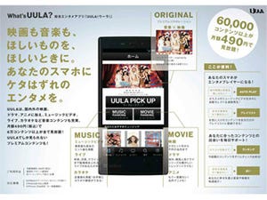 ソフトバンクスマホ向け総合エンタメサービス「UULA」が14日スタート