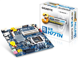 GIGABYTE、薄さ25mmの"Thin Mini-ITX"規格に準拠したH77/B75搭載マザー